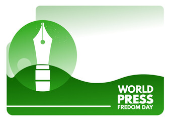 World Press Freedom Day - banner, card, background - vector illustration