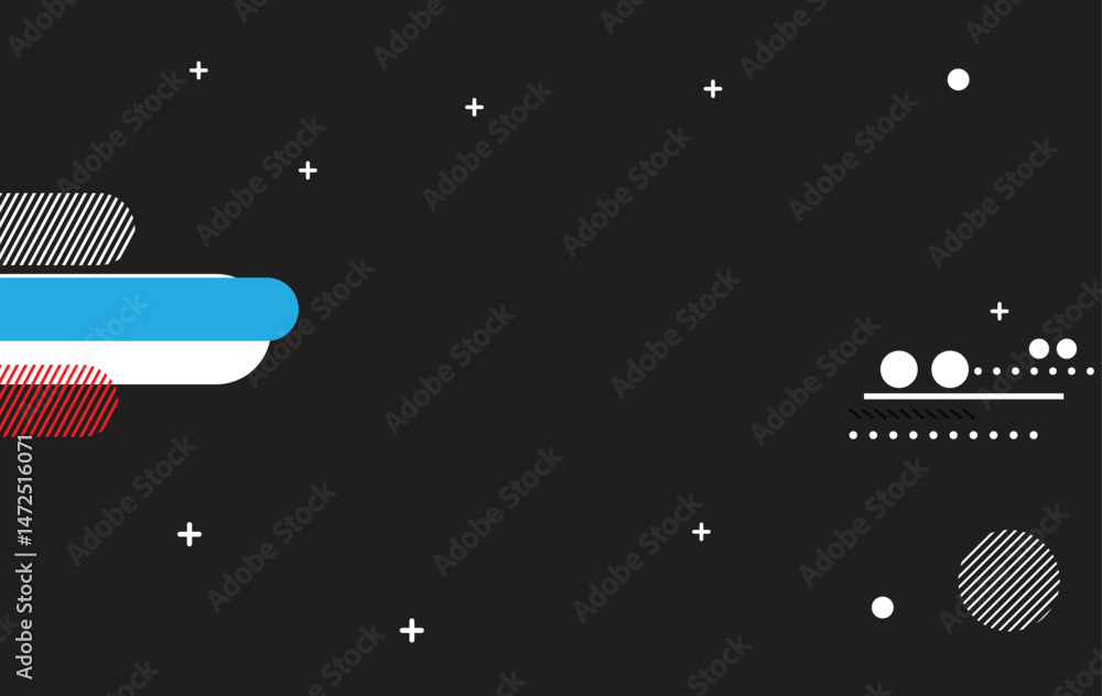 Poster abstract background with geometric shapes. vector illustration in flat style. design element for pos