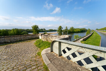 The lateral canal to the Loire in Saint-Jean-de-Braye village