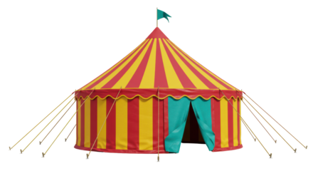 Isolated Circus Tent