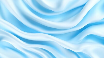 Obraz premium Abstract Blue Silk Fabric Texture: Elegant Drapes and Soft Waves