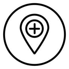 Obraz premium Location pin icon flat design. Map pin place marker. Location marker simple icon. Map marker pointer icon. Vector illustration 