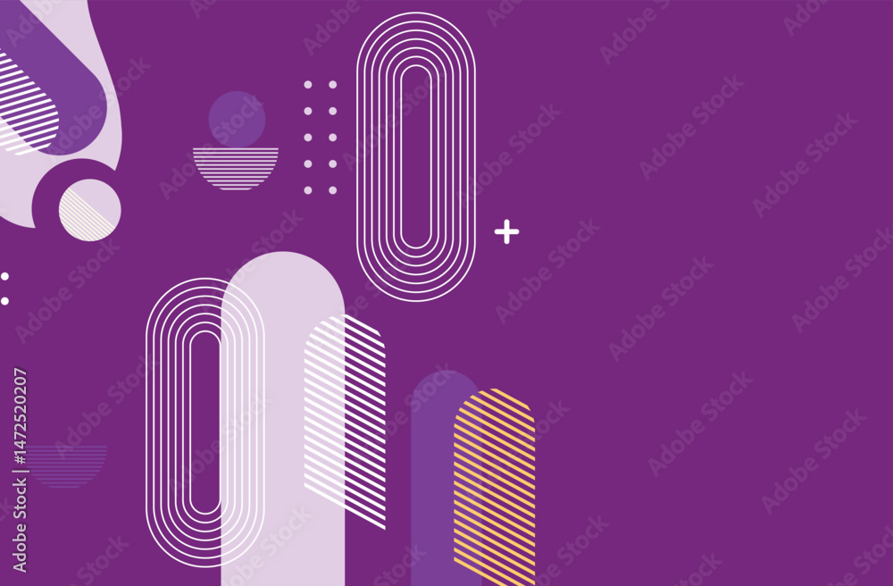 Poster abstract background with geometric shapes. vector illustration in flat style. design element for pos