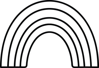 rainbow icon vector illustration