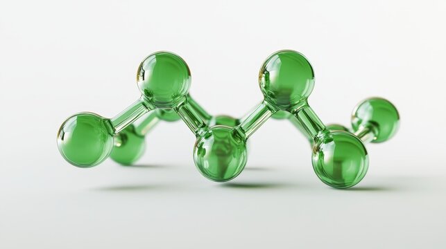 Citral's molecule is shown in 3D. It's a type of aldehyde found in nature, with its chemical structure visible like looking through a microscope.

