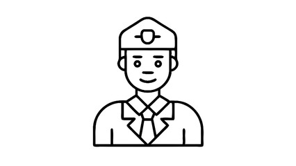 Obraz premium Police Officer Icon