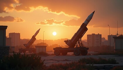 Missile at Sunset