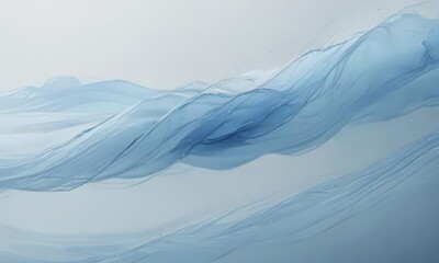 Subtle blue watercolor blend, flowing lines, tranquil atmosphere ,  brushstrokes,  painting