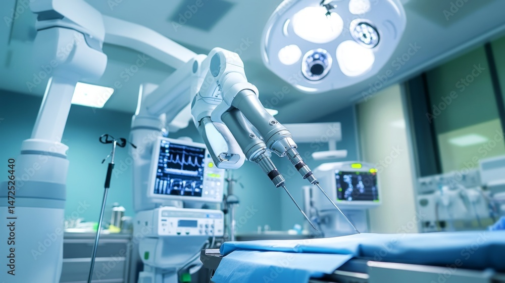Poster surgical robotics in action advanced technology in modern operating room environment