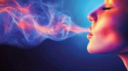 Smell works when tiny bits in the air go into your nose. These bits connect to special sensors that tell your brain what you're smelling.
