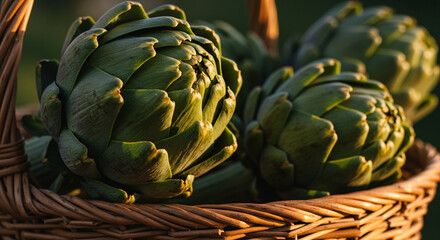 Fototapeta premium Fresh Artichoke: Still Life of a Healthy Superfood