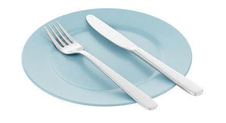 Isolated Knife and Fork