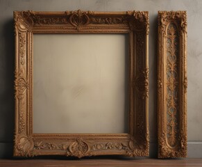 Elegant antique frames, subtle distressing, intricate carvings , vintage frame,  home decor,  antique frame