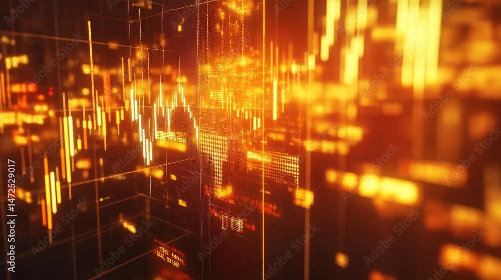 Poster dynamic data visualization technology hub infographic display digital environment close-up view data