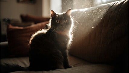 cat on the couch