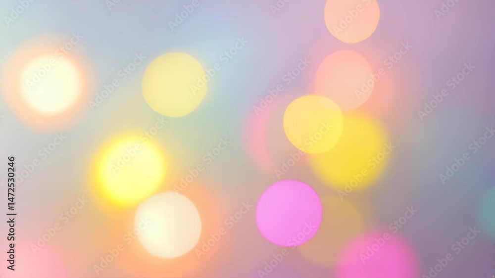 Poster digital screen or website design with soft light background and blurry colorful gradient pattern