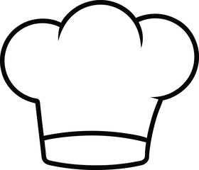 chef hat with spoon icon vector