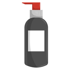 black pump bottle cosmetic container