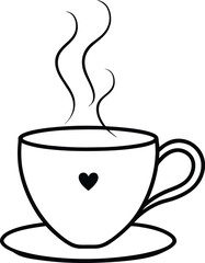 cup of coffee with steam