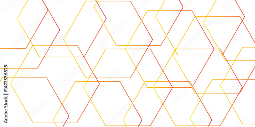 Poster abstract vector hexagons pattern background. geometric simple hexagonal concept technology. geometri