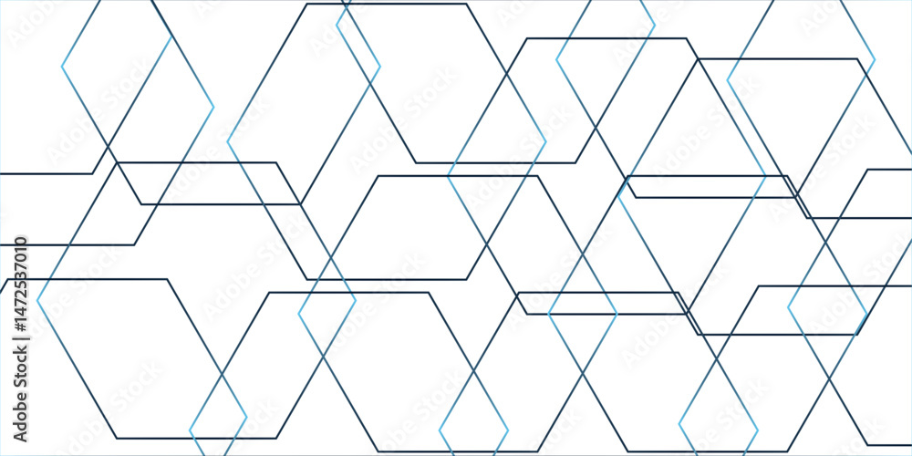 Poster abstract vector hexagons pattern background. geometric simple hexagonal concept technology. geometri