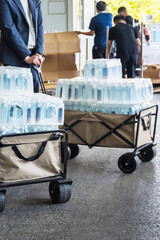 Preparation for international exhibition in Shanghai with provision of drinking water.