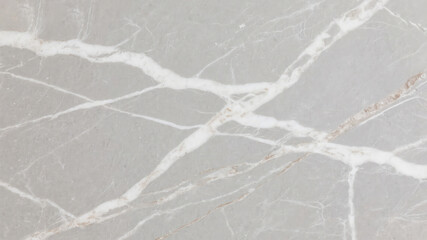 High resolution close up of a grey marble surface displaying natural vein patterns