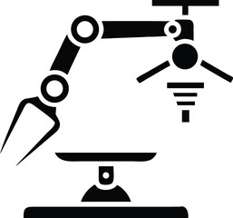 Robotic surgery machine icon vector design representing healthcare and artificial intelligence