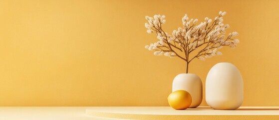 Still life with flowers and fruit