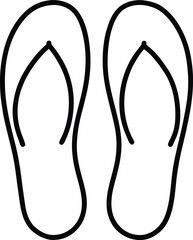 flip flops isolated on white