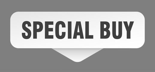 special buy sticker. special buy sign isolated on gray background