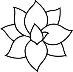vector illustration of a flower