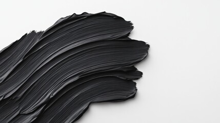 Black textured surface on white