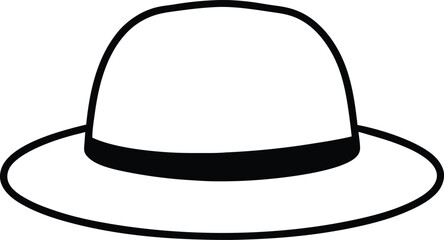 black hat isolated on white