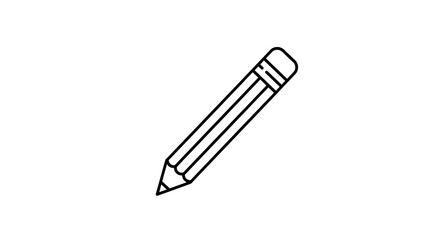 Pencil Drawing Simple Line Art for Design and Creative Projects