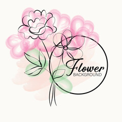 Elegant Minimalist Line Art Floral Design Botanical Illustrations for Branding and Decoration