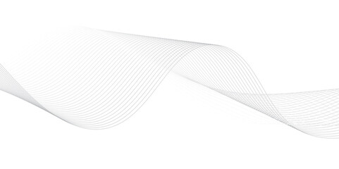 Abstract Vector Composition of Wave Lines on Transparent Background – Ideal for High-Tech Communication Designs, Big Data Reports, Research Presentations, and Business Technology Collateral

