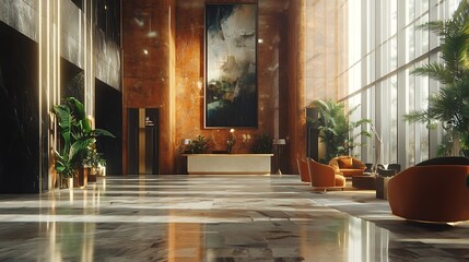 Hotel lobby interior design