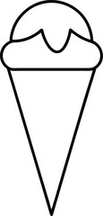 ice cream cone icon vector illustration
