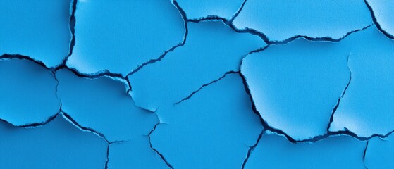 Blue cracked surface pattern
