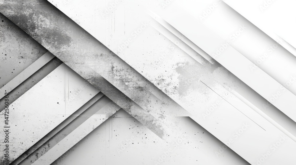Poster neutral tones and abstract layers intertwined with shadows form a minimalist structure that exudes e