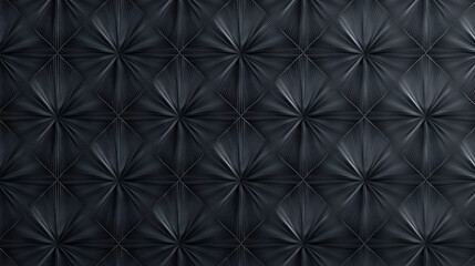 Fototapeta premium Dark gray geometric rhombus pattern creating star shapes with lines radiating from center