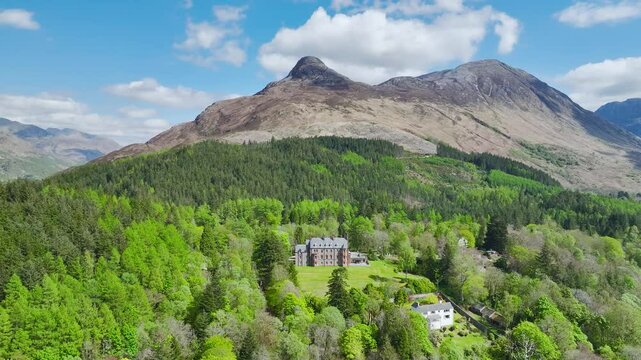 Loch Leven from a drone, Glencoe, Highland, Scotland