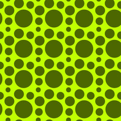 Green and Olive Circle Pattern Seamless Texture Background Design for Textile or Web