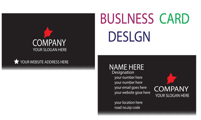 Black Business card