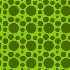 Green Circle Pattern Seamless Texture Design for Backgrounds and Fabric Prints