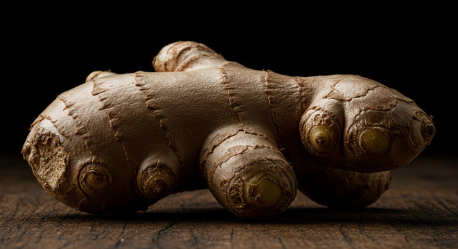 Ginger, Galangal, and Zedoary Roots: Macro Food Photography