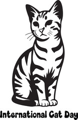 International Cat Day Illustration