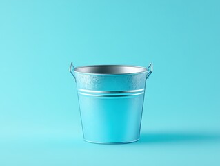 Blue metal bucket
