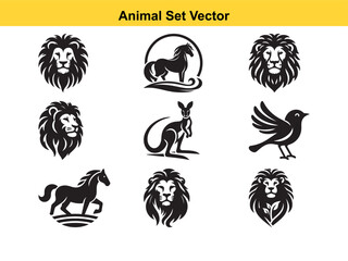 Cute Animal Illustrations A Diverse Collection of Adorable Vector Graphics